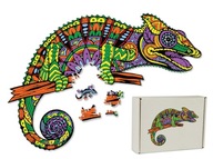 Drevené puzzle pre dospelých Darček Kameleon2XL Drevené puzzle pre dospelých Darček Kameleon2XL