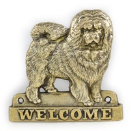 Chow Chow Sign na dvere Vitajte Chow Chow Sign na dvere Vitajte