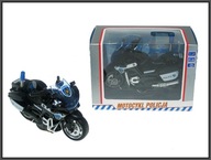 MOTOCYKEL kovový POLICAJNÝ 12 cm ČIERNA MOTOCYKEL kovový POLICAJNÝ 12 cm ČIERNA