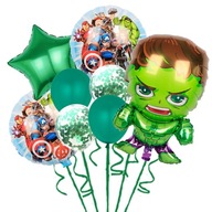 Sada fóliových balónov AVENGERS HULK, 5 ks Sada fóliových balónov AVENGERS HULK, 5 ks