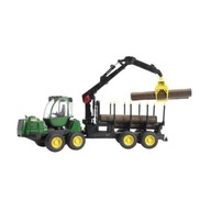 Toy traktor John Deere s prívesom + 4 polená Toy traktor John Deere s prívesom + 4 polená