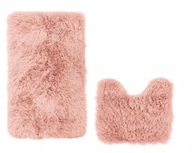 2CZ Plyšové kúpeľňové predložky Shaggy Megan, ružové