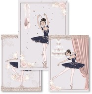 Sada 3 obrazov A3 plagátov, BALLET DANCER Sada 3 obrazov A3 plagátov, BALLET DANCER