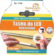 MONTÁŽNA PÁSKA PRE LED 2X 5m X 9mm TECHNICQLL MONTÁŽNA PÁSKA PRE LED 2X 5m X 9mm TECHNICQLL
