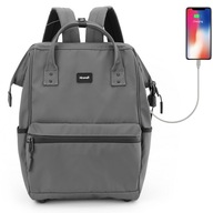 Himawari 1884 batoh na notebook 15,6 16,4 USB školský vodeodolný c/sivá