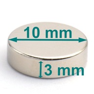 Neodymový magnet valcový 10x3 mm!!! SET 50 ks!!! Neodymový magnet valcový 10x3 mm!!! SET 50 ks!!!
