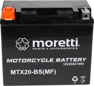 Gélová batéria Moretti YTX20-BS/MTX20-BS Gélová batéria Moretti YTX20-BS/MTX20-BS