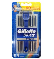 Strojček GILLETTE BLUE 3 HYBRID + 9 NÁPLŇOV