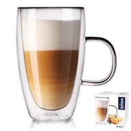 THERMAL pohár s dvojitou stenou na kávu, latte, čaj a nápoje, 430 ml THERMAL pohár s dvojitou stenou na kávu, latte, čaj a nápoje, 430 ml