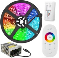 Set RGB LED pás 5m SMD IP65 + napájanie diaľkového ovládača