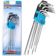 KĽÚČE TORX IMPUSUROVÉ TYP L s otvorom T10-T50 9KS KĽÚČE TORX IMPUSUROVÉ TYP L s otvorom T10-T50 9KS