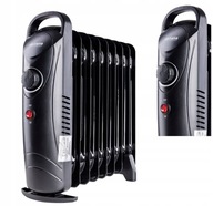 Żeberson 9-rebrový olejový radiátor, 900W, ČIERNA Żeberson 9-rebrový olejový radiátor, 900W, ČIERNA