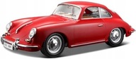 Porsche 356B kupé 1:24 červené Bburago 22079