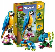 LEGO Creator 3v1 Exotický papagáj, žaba a ryba. 31136 Darček pre dieťa