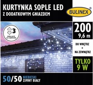 ZÁCLONA BULINEX ICOPLE 200LED W/Z 9,6 MB STUDENÝ MIX ZÁCLONA BULINEX ICOPLE 200LED W/Z 9,6 MB STUDENÝ MIX
