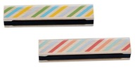 Drevená ústna harmonika, živé farby, 13 cm