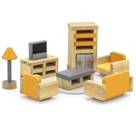 Súprava nábytku domček pre bábiky Obývacia izba