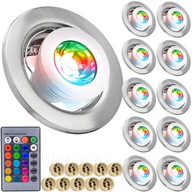 10x GU10 RGB LED OSVETLENIE S DIAĽKOVÝM OVLÁDANÍM 10x GU10 RGB LED OSVETLENIE S DIAĽKOVÝM OVLÁDANÍM