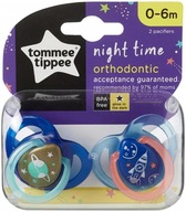 Tommee Tippee nočný cumlík 0-6m 2 ks Tommee Tippee nočný cumlík 0-6m 2 ks