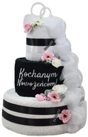 Torta 6 uterákov DARČEK k narodeninám k výročiu svadby Torta 6 uterákov DARČEK k narodeninám k výročiu svadby