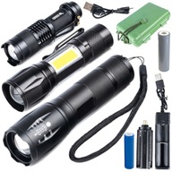 SET 3x VÝKONNÁ LED TAKTICKÁ BATERKA CREE ZOOM XML-T6 + 2x Q5 VODOODOLNÉ SET 3x VÝKONNÁ LED TAKTICKÁ BATERKA CREE ZOOM XML-T6 + 2x Q5 VODOODOLNÉ