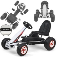 Viper White Milly Mally pedálová motokára pre deti do 30 kg s ručnou brzdou Viper White Milly Mally pedálová motokára pre deti do 30 kg s ručnou brzdou