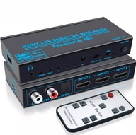 SWITCH HDMI 2.0 3X1 EXTRACTOR SPDIF HDCP 2.2 ARC SWITCH HDMI 2.0 3X1 EXTRACTOR SPDIF HDCP 2.2 ARC