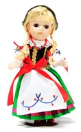 Regionálna porcelánová bábika Kašubska ľudová kaszubka