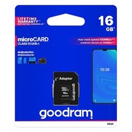 Pamäťová karta Goodram Micro Secure Digital Card, 16GB, micro SDHC, M1AA-016 Pamäťová karta Goodram Micro Secure Digital Card, 16GB, micro SDHC, M1AA-016