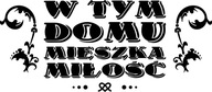 Nálepka na stenu LÁSKA ŽIJE V TOMTO DOME Nálepka na stenu LÁSKA ŽIJE V TOMTO DOME