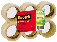 Scotch 371 50/66 priehľadná baliaca páska 6 ks Scotch 371 50/66 priehľadná baliaca páska 6 ks
