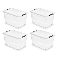 TOY BOX KONTAJNER S KOLESMI JEDNODUCHÝ 60,0L MOXOM 1732 SADA 4 kusov!