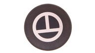 Šošovka gombíka 22 mm plochá čierna so symbolom M