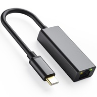 Adaptér USB-C Ethernet RJ45 Gigabit 1000 Mbps