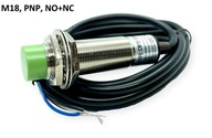 Kapacitný snímač M18 PNP NO+NC 6-36VDC CM18 Kapacitný snímač M18 PNP NO+NC 6-36VDC CM18