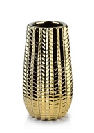 Keramická váza CACTUS GOLD, zlatá, 9x11xv21cm