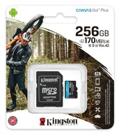 Kingston 256 GB Go Plus microSD karta 170/90 MB/s