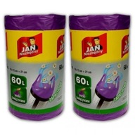 Vrecia na odpad Jan Nutná vôňa 60l 120 ks. Vrecia na odpad Jan Nutná vôňa 60l 120 ks.