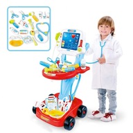WOOPIE MALÝ DOKTORSKÝ KOČÍK MODRÝ LEKÁRSKÝ SET PRE DETI 17 akc. WOOPIE MALÝ DOKTORSKÝ KOČÍK MODRÝ LEKÁRSKÝ SET PRE DETI 17 akc.