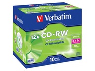 VERBATIM CD-RW Jewel Case 10