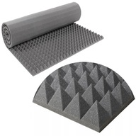 Akustická penová pyramídová zvukotesná podložka 4 cm Akustická penová pyramídová zvukotesná podložka 4 cm