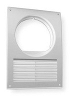 Kryt ventilátora 18x25 so sieťovinou FI 120-125 biela