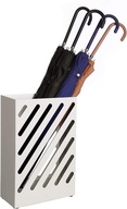 Biely kovový stojan na kôš na dáždnik + odkvapkávač