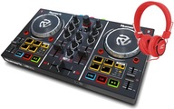 DJ konzola Numark Party Mix + červené slúchadlá