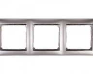 VALENA 3-násobný hliníkový/strieborný rám 770353
