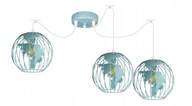 PAVÚKOVÝ LUSTER ZÁSADNÁ LAMPA GLOBUS 3 MINT GUL PAVÚKOVÝ LUSTER ZÁSADNÁ LAMPA GLOBUS 3 MINT GUL