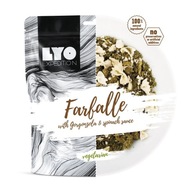 Lyo Food Farfalle v špenátovo-syrovej omáčke 500g veľké balenie, vegetariánske Lyo Food Farfalle v špenátovo-syrovej omáčke 500g veľké balenie, vegetariánske