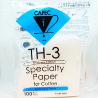 CAFEC TH-3 Medium Pečené papierové filtre 100 ks. CAFEC TH-3 Medium Pečené papierové filtre 100 ks.