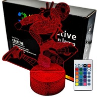 Nočná lampa Spiderman Miles Morales M 3D LAMP Nočná lampa Spiderman Miles Morales M 3D LAMP