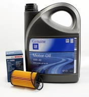 GM 10w40 5l + olejový filter OPEL ASTRA H Corsa VECTRA